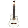 Ortega RCE145 White Classical Guitar