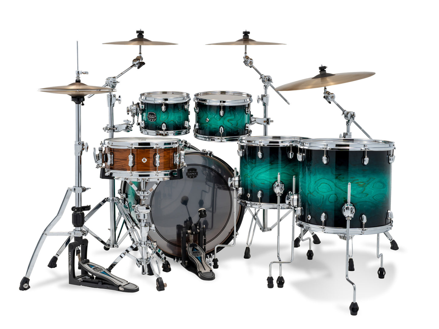 MAPEX SATURN 5 FUTS MARINE TEAL BURST
