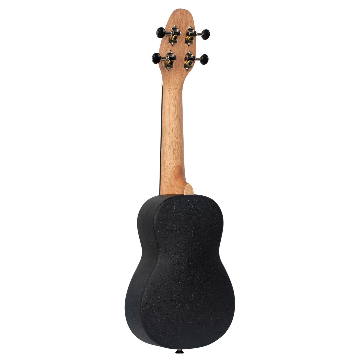 K3-WEB, pack ukulélé Soprano, table ébène blanc, corps ABS, manche okoumé, 12 frettes, accessoires