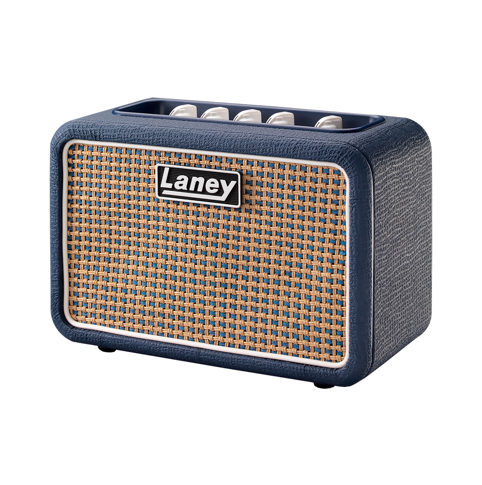 Ampli guitare stéréo 2x 3W, connexion Bluetooth, look Lionheart, 2x HP 3", 2 canaux, connectique LSI, bleu