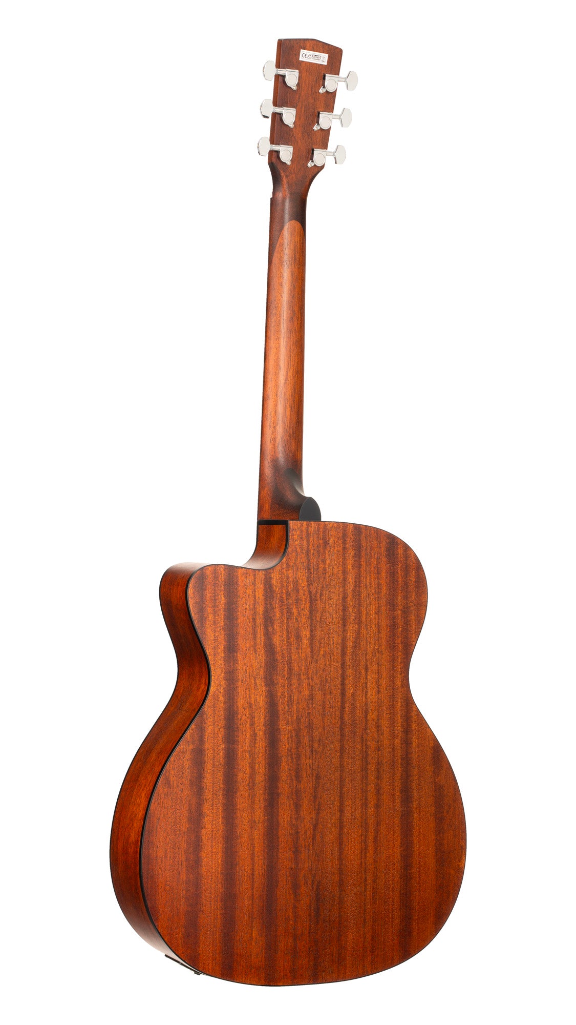 L60, forme Orchestra Model, pan coupé, table acajou massif, fond & éclisses acajou, touche laurier, EQ CE304T, pores ouverts