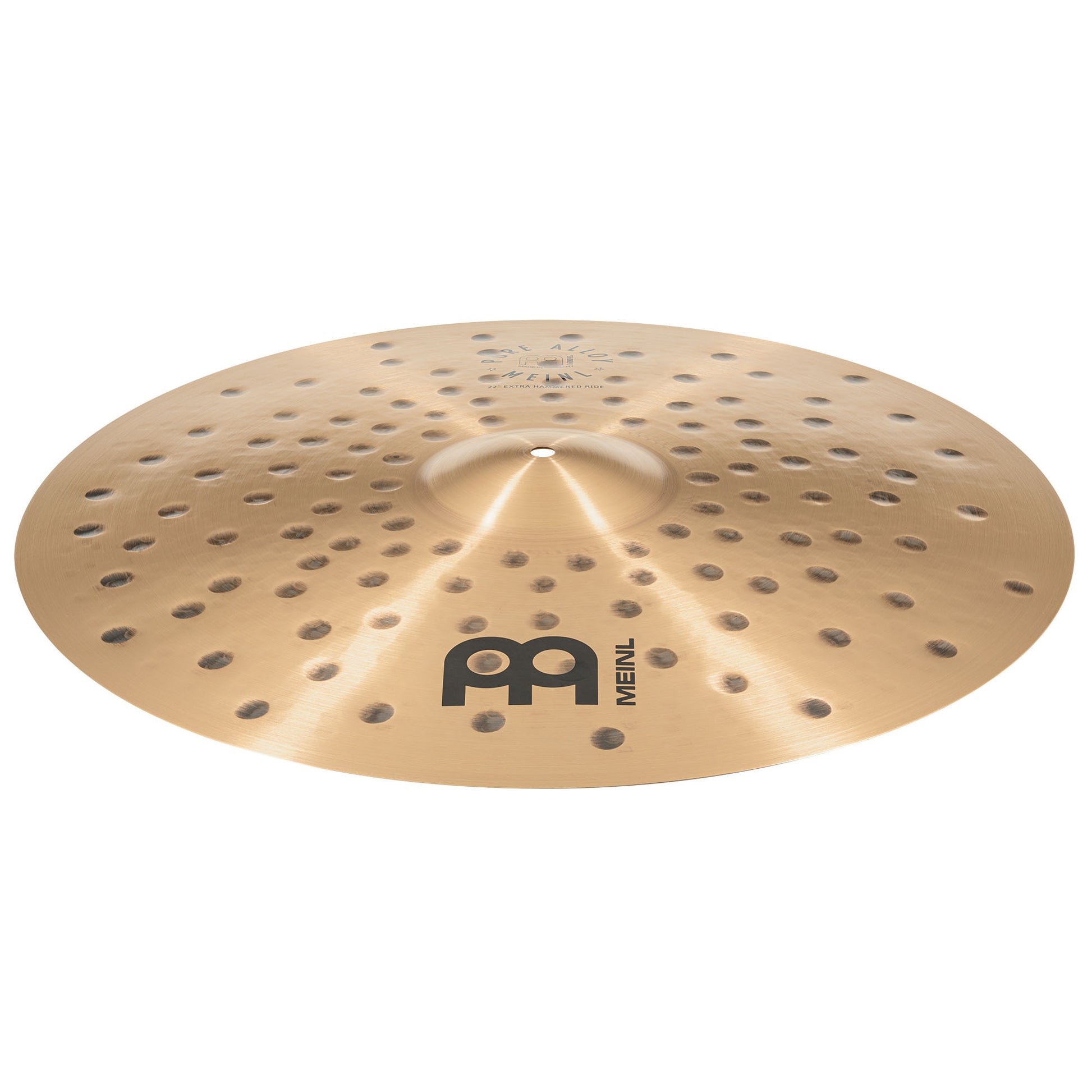 Ride 22" Extra Hammered Meinl Pure Alloy fini traditional martelé