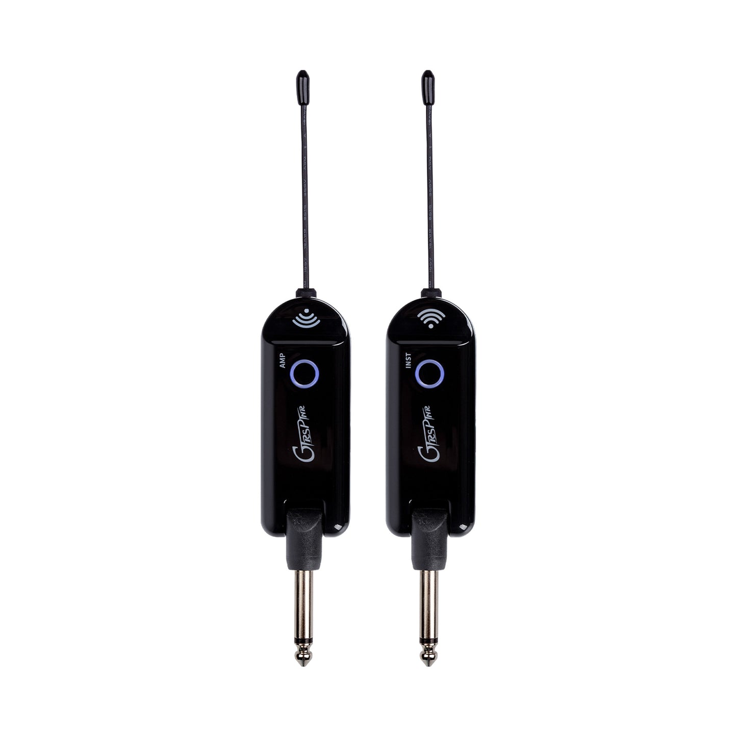 Système sans-fil GTRS GWU4 pour guitare, 4 canaux, émetteur et récepteur rechargeables, bande de fréquences UHF, noir