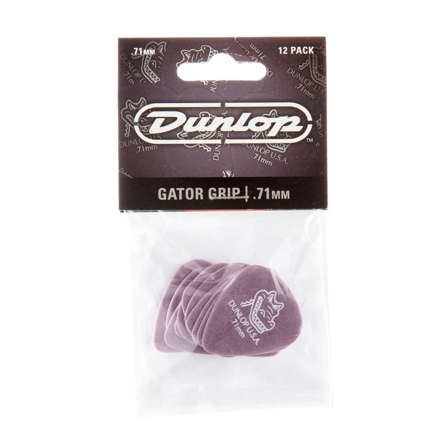 Sachet de 12 médiators Gator Grip 071 (violet)