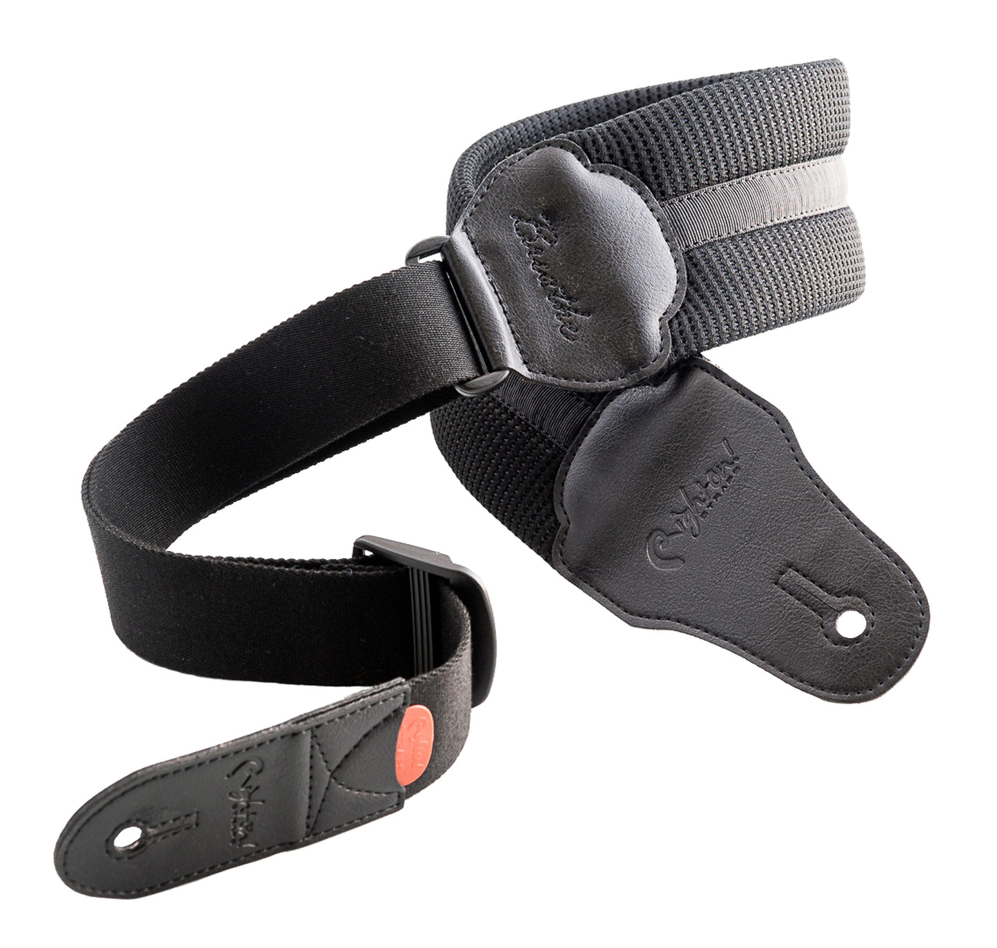 Courroie modèle BREATHE, matière imperméable avec membrane respirante interne, largeur 8 cm, longueur 103 à 130 cm, noir