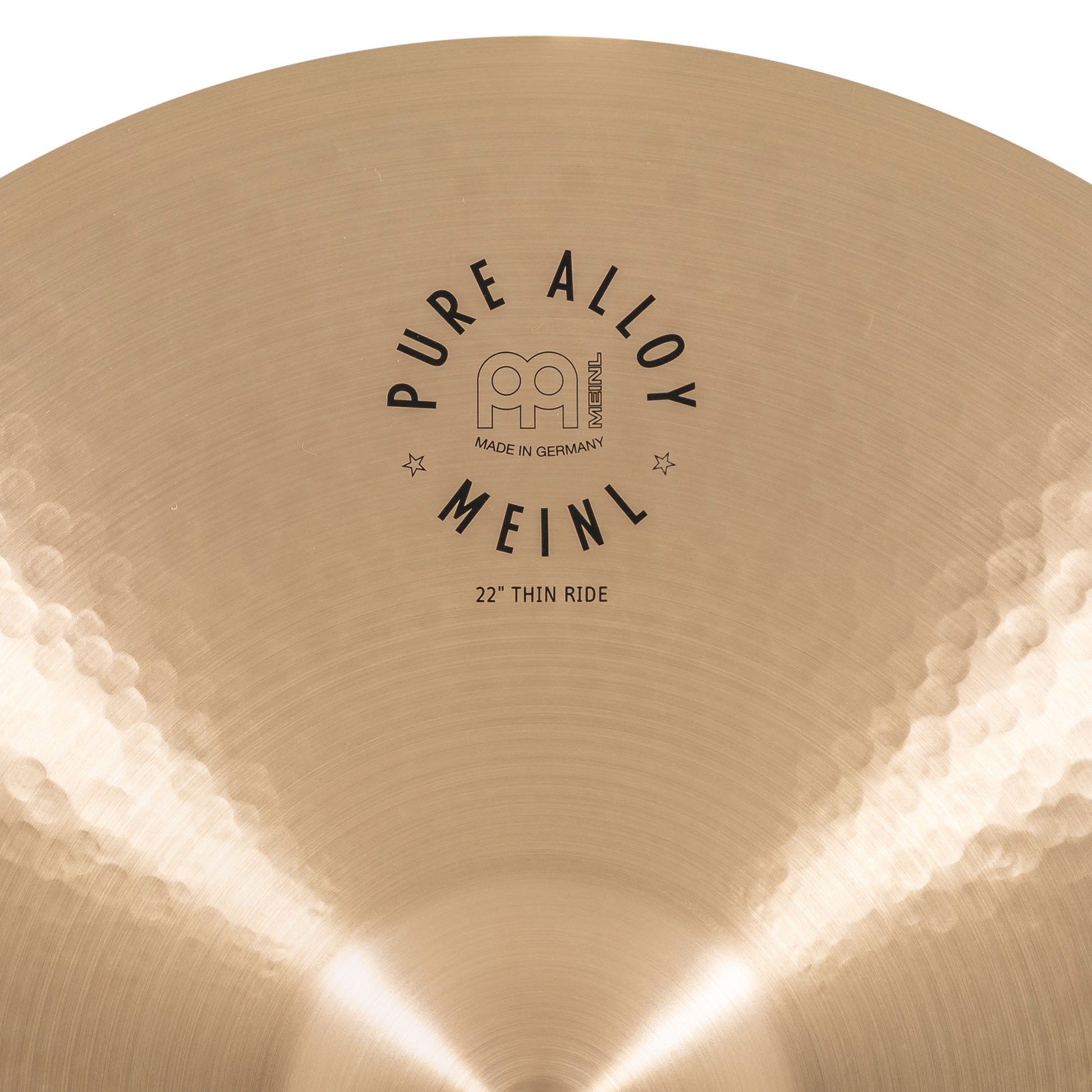 Thin Ride 22" Meinl Pure Alloy fini traditional martelé