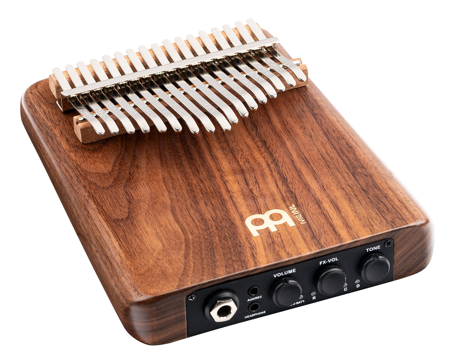 Kalimba électro Meinl, solid Pickup, noyer amrécain 17 notes - PKA17AW