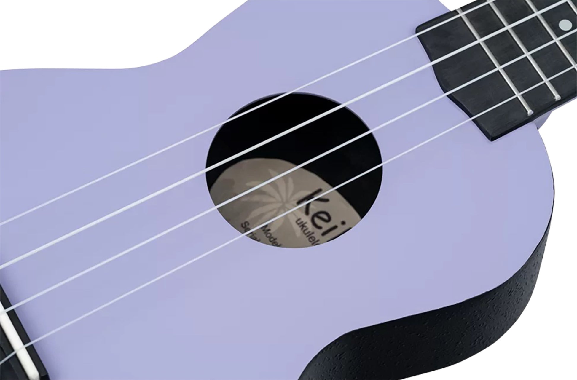 K2-LAF, pack ukulélé Soprano, table agathis, corps ABS galbé, manche okoumé, 12 frettes, accessoires, lavender field satiné