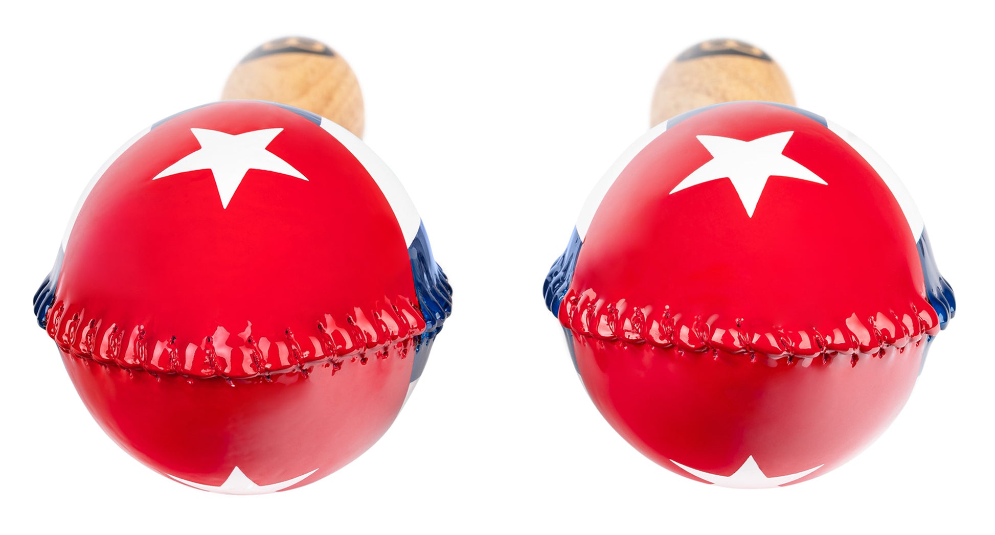 MARACAS MEINL PEAU ANIMALE MODELE STANDARD DRAPEAU CUBAIN