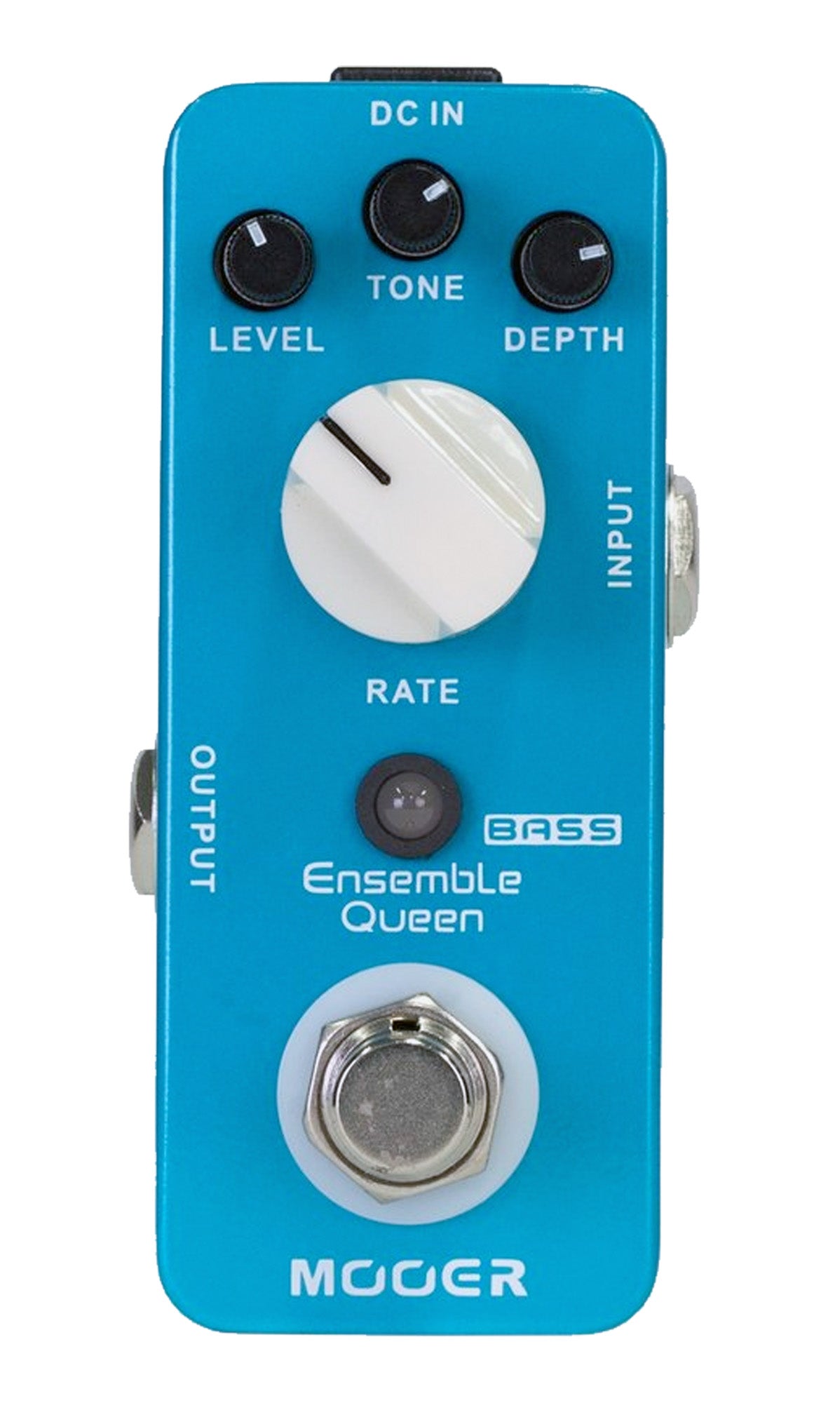 Pédale ENSEMBLE QUEEN, chorus pour basse, boîtier métal, true bypass, bleu