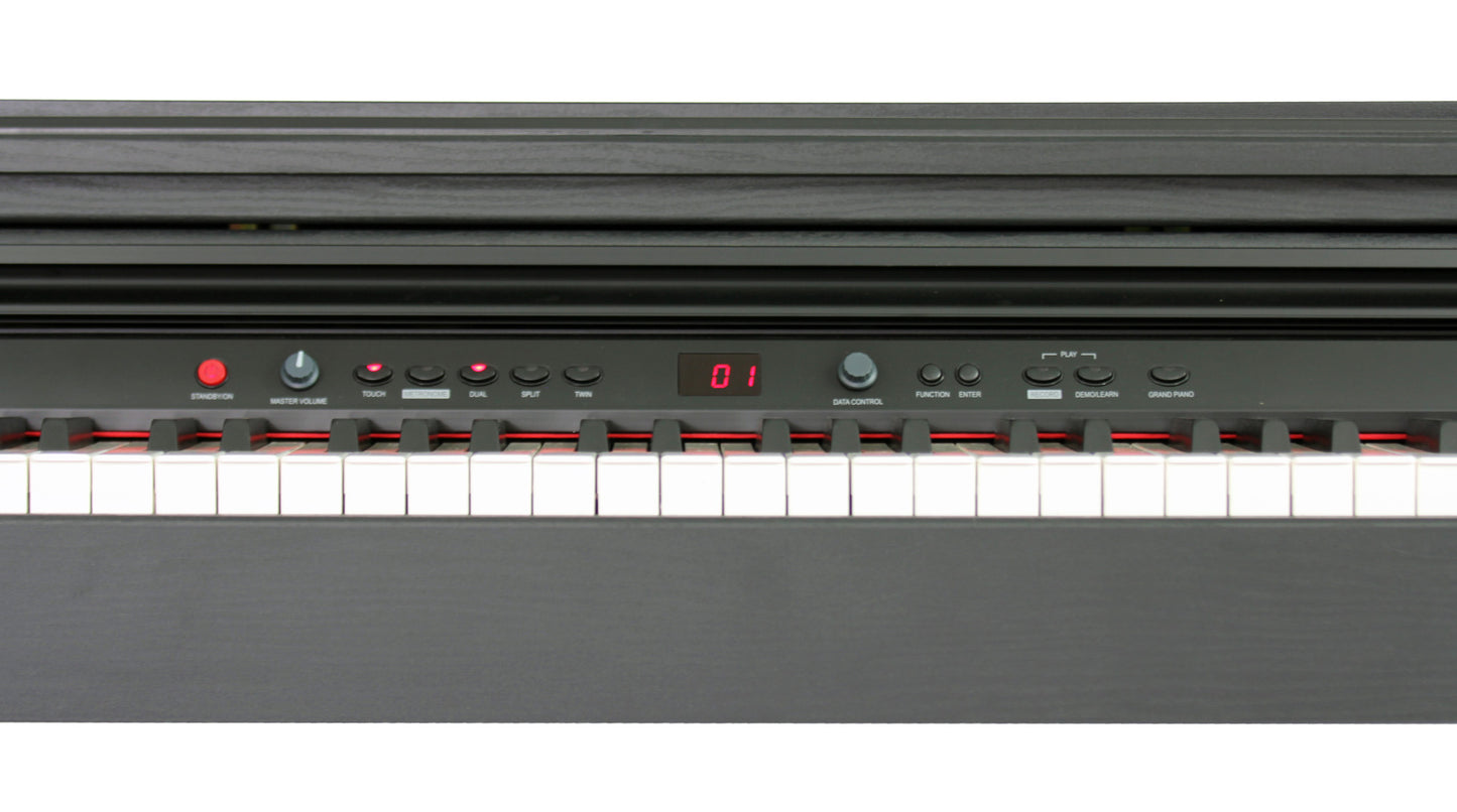 Piano numérique meuble Adagio DP150BK | 88 notes, toucher lourd