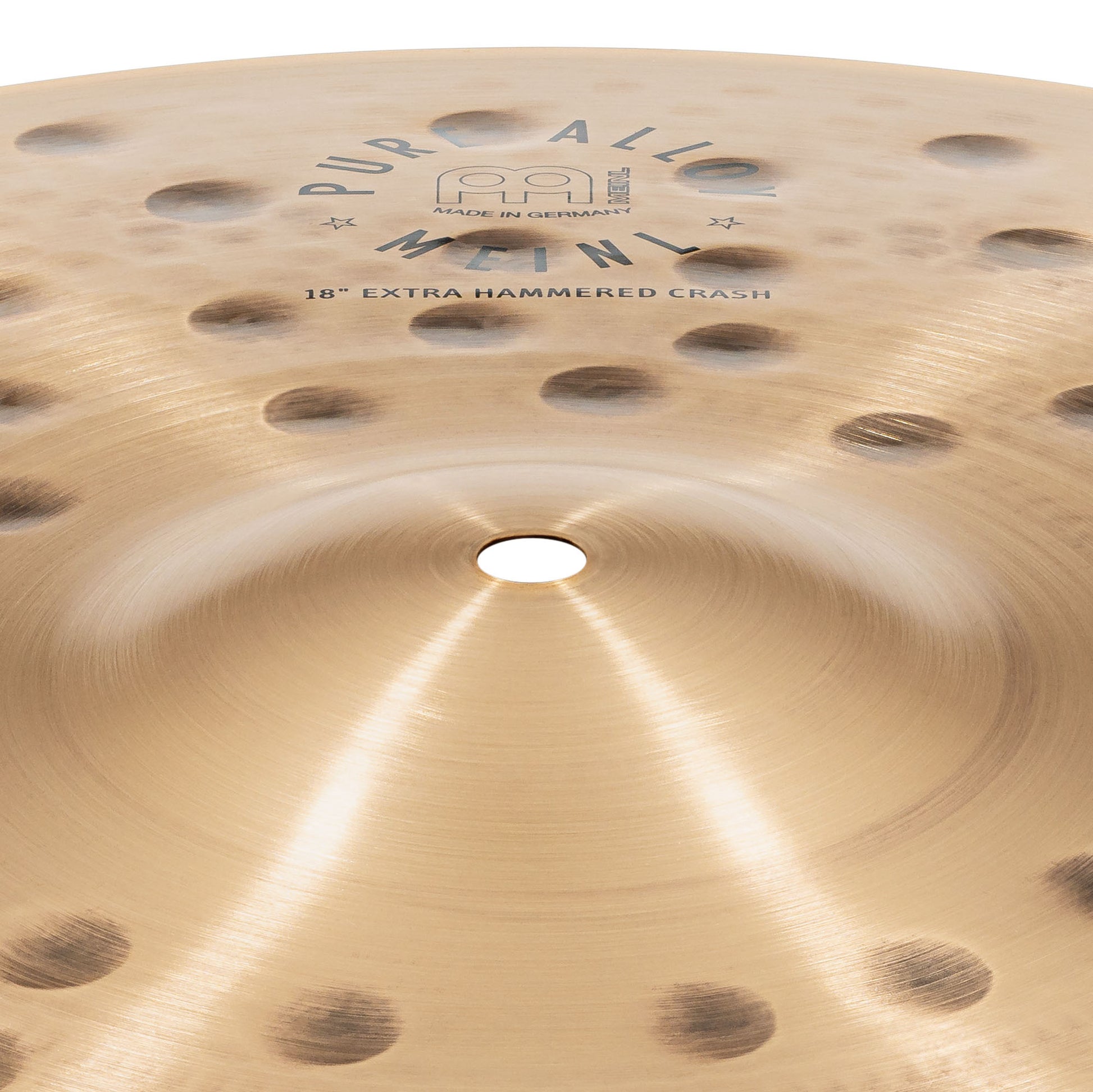 Crash 18" Extra Hammered Meinl Pure Alloy fini traditional martelé