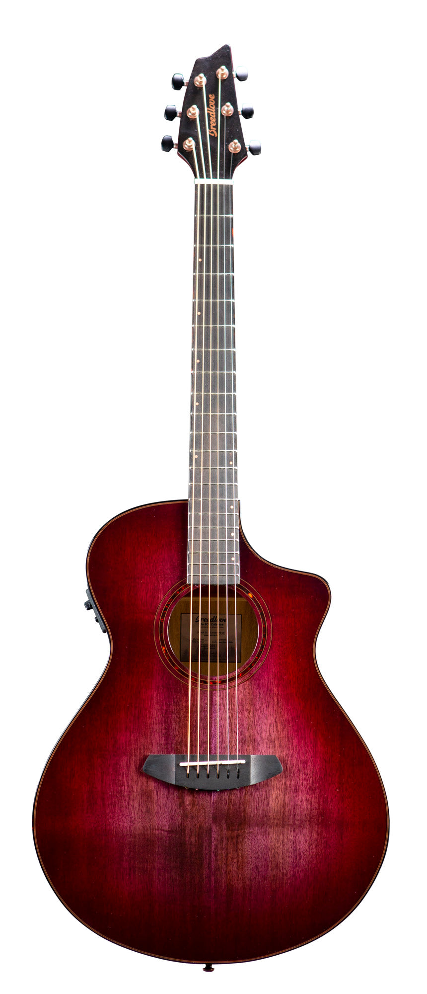 PURSUIT EXOTIC S CONCERT PINOT BURST CE, table myrtlewood massif, f/e myrtlewood, EQ Fishman Presys I, pinot burst