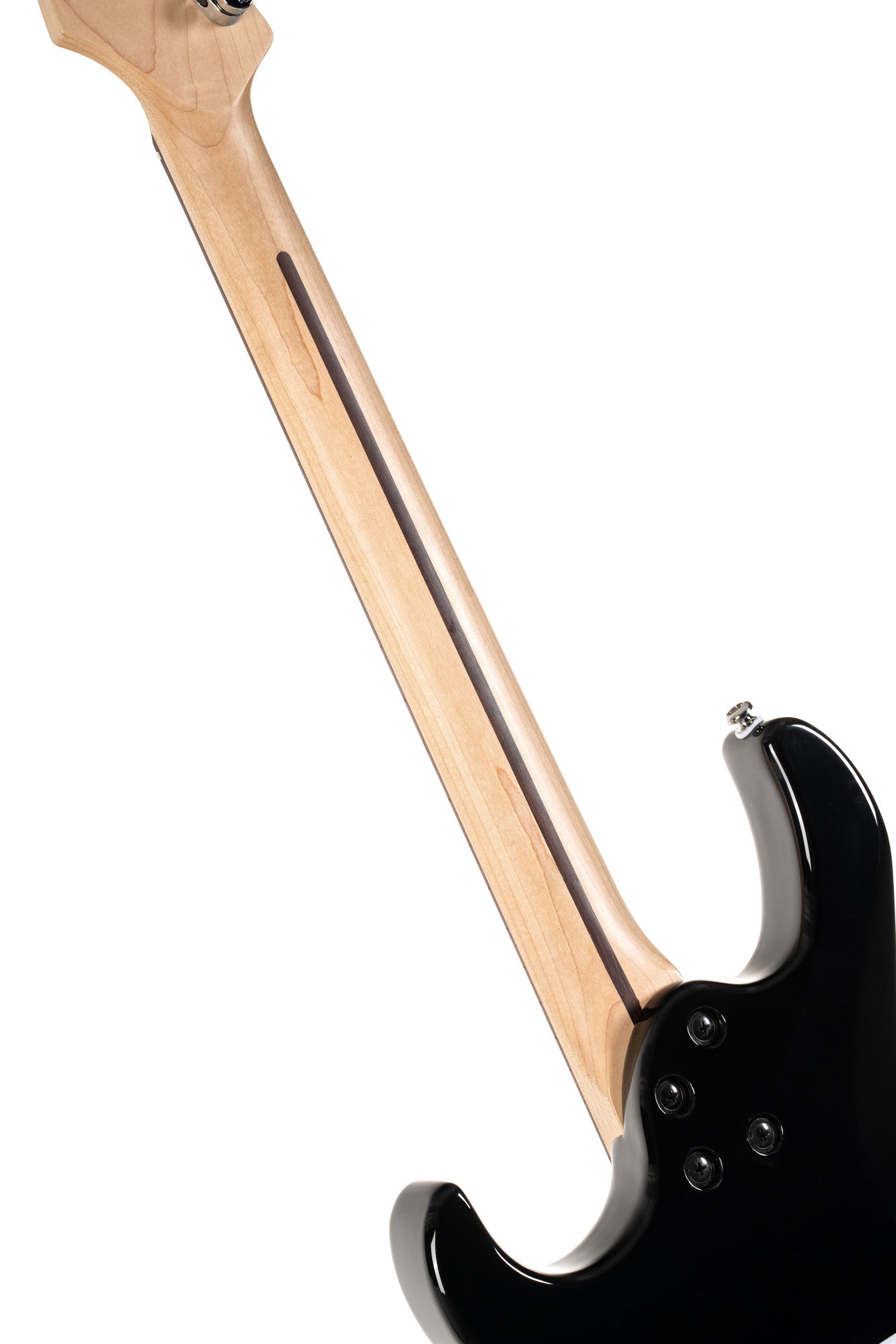 G200SP, corps peuplier, manche érable, touche jatoba , 2 micros simples et 1 double Powersound, plaque blanche, noir
