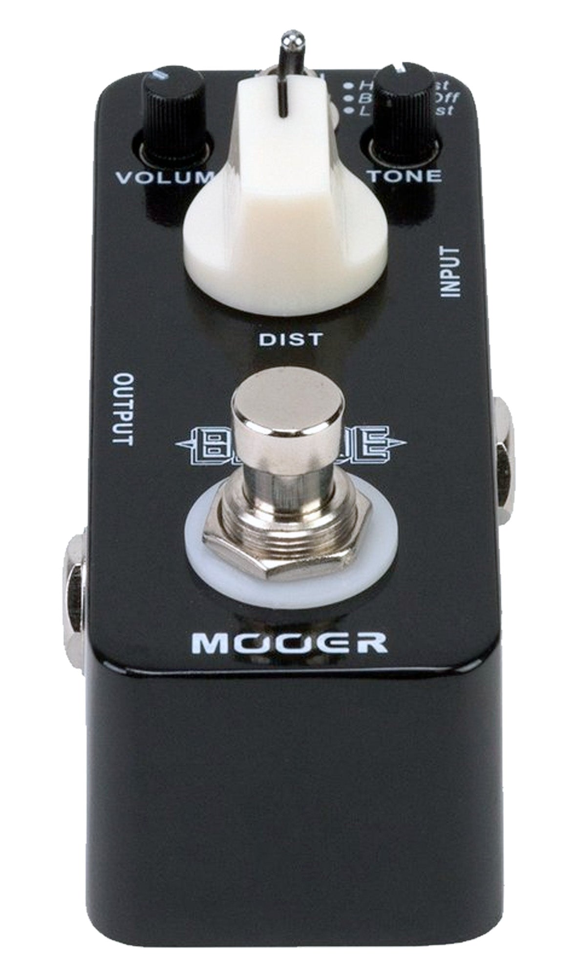 Pédale BLADE, distorsion 3 modes (Lo Boost/Boost Off/Hi Boost), boîtier métal, true bypass, noir