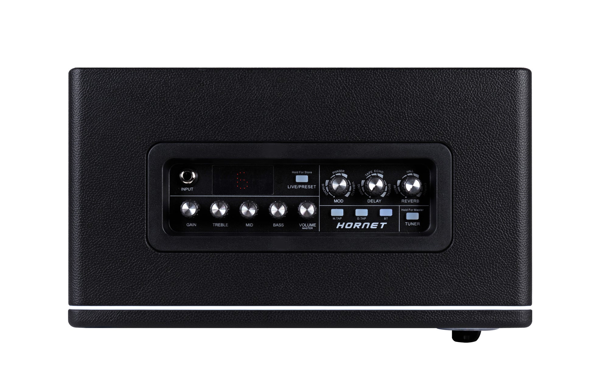 Ampli HORNET 30 BLACK, 30W, HP 8", 9 modélisations d'amplis haute-qualité, effets Modulation/Délai/Réverb, noir