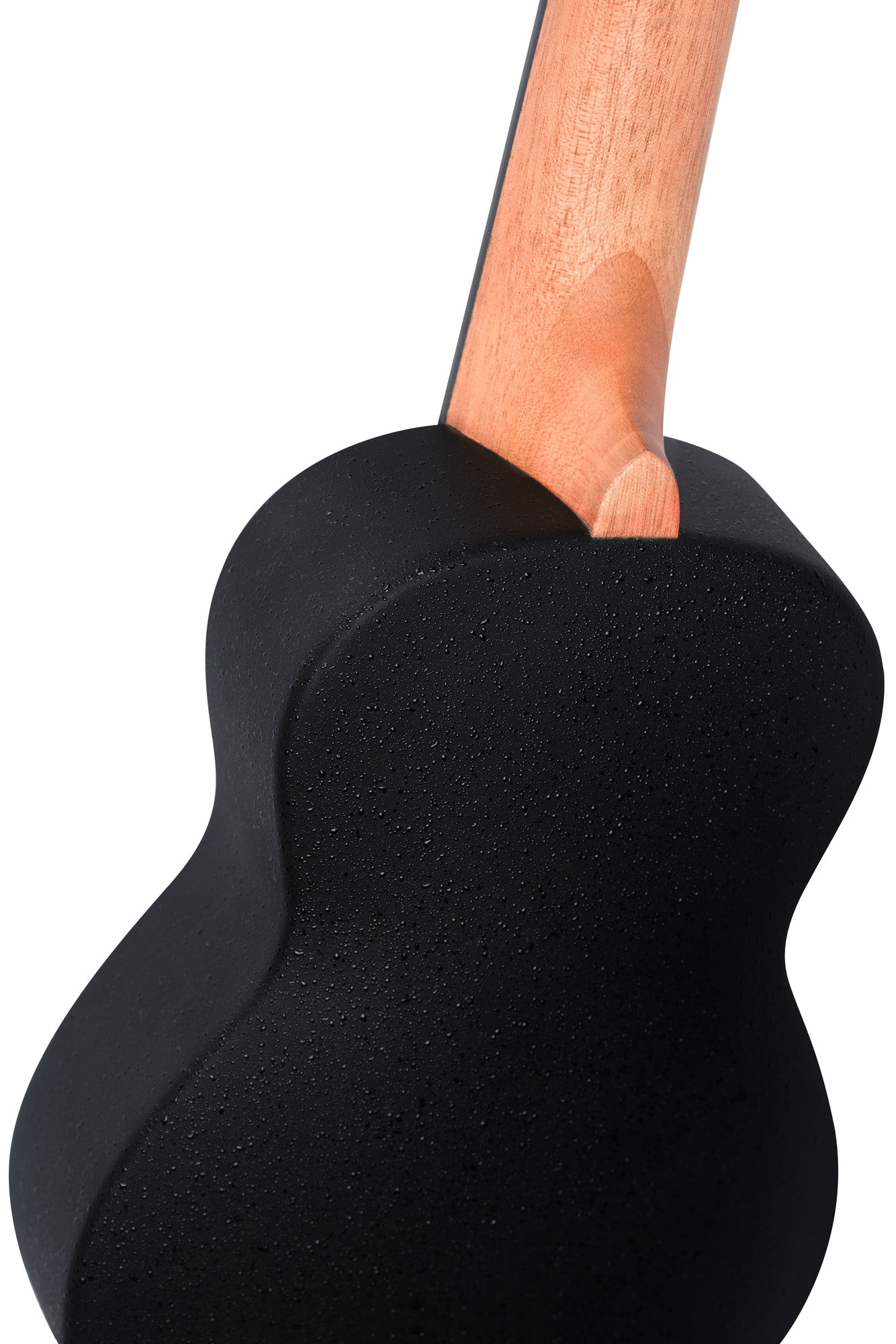 K3-WEB, pack ukulélé Soprano, table ébène blanc, corps ABS, manche okoumé, 12 frettes, accessoires