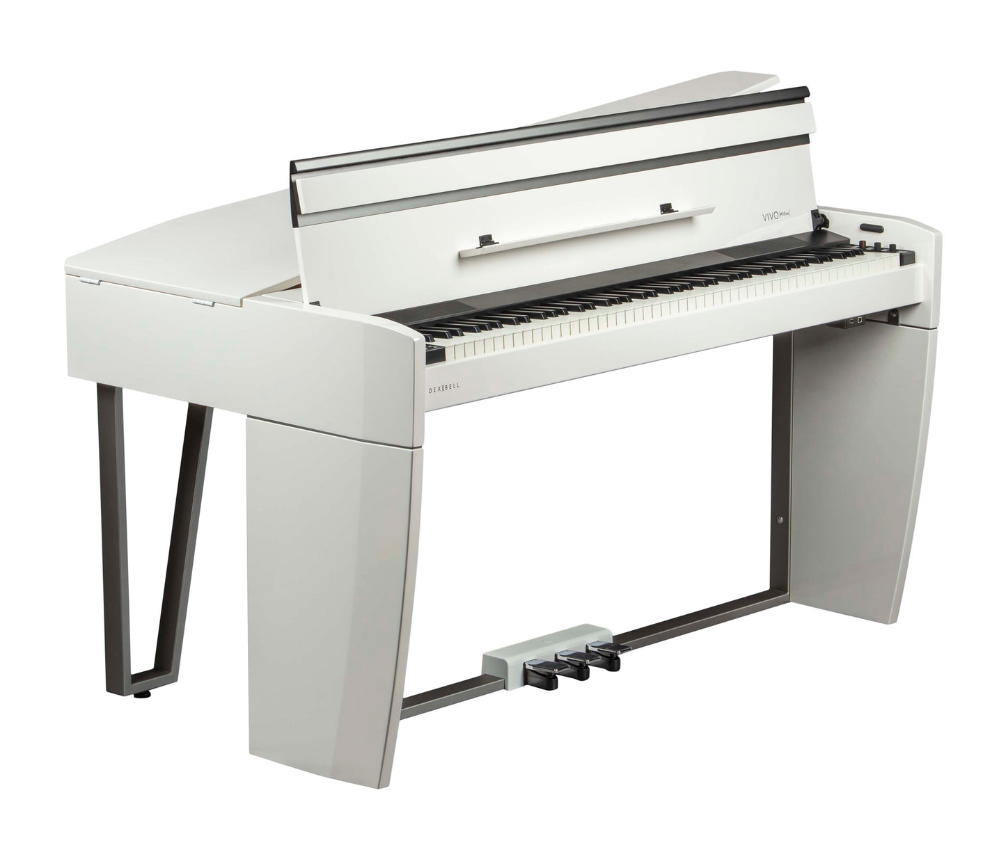 Piano numérique à queue Dexibell Vivo H10MGWHP | 88 notes, toucher lourd hybride