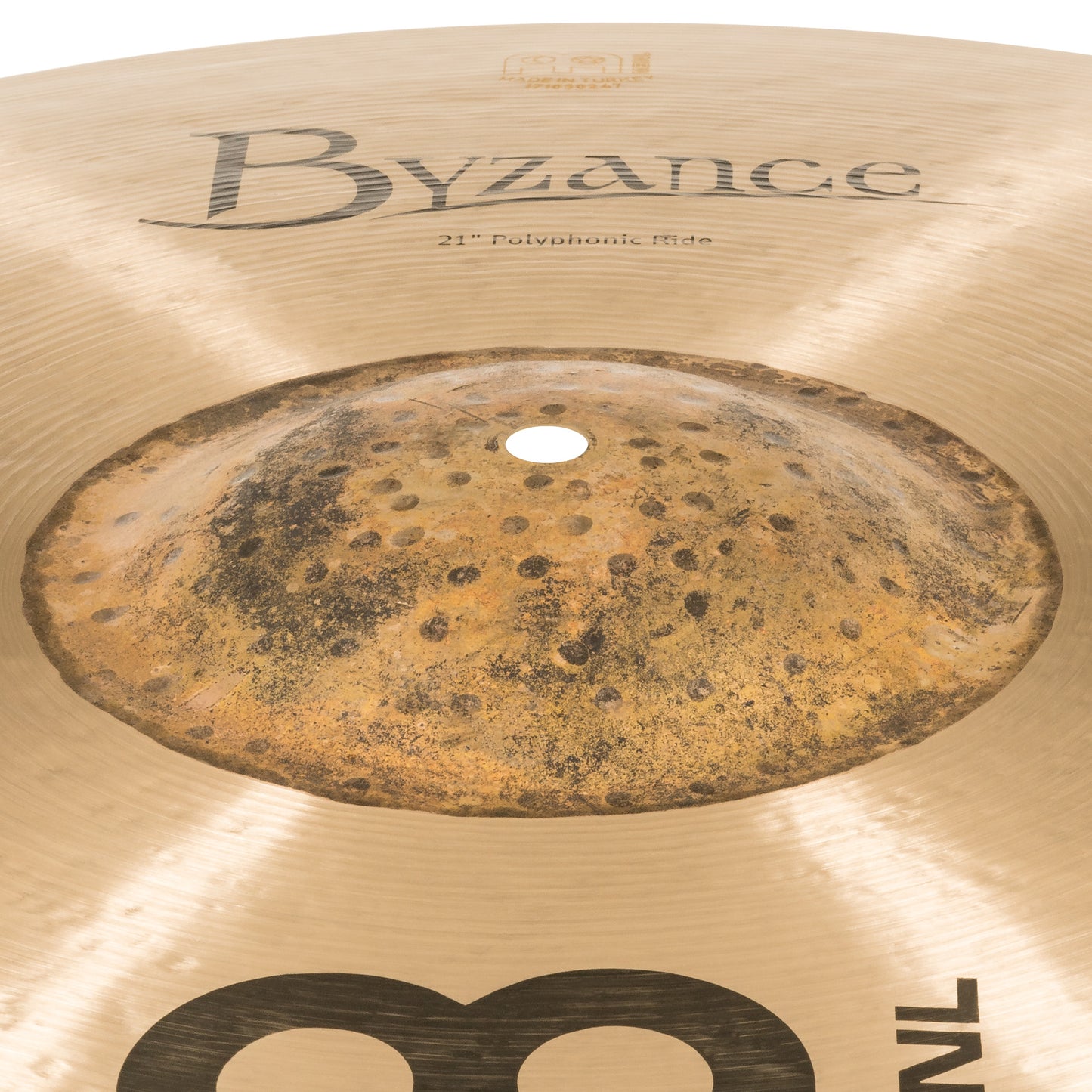 RIDE MEINL BYZANCE 21" POLYPHONIC, MEDIUM, ALLIAGE BRONZE B20, MARTELÉ A LA MAIN, FINITION TRADITIONNELLE