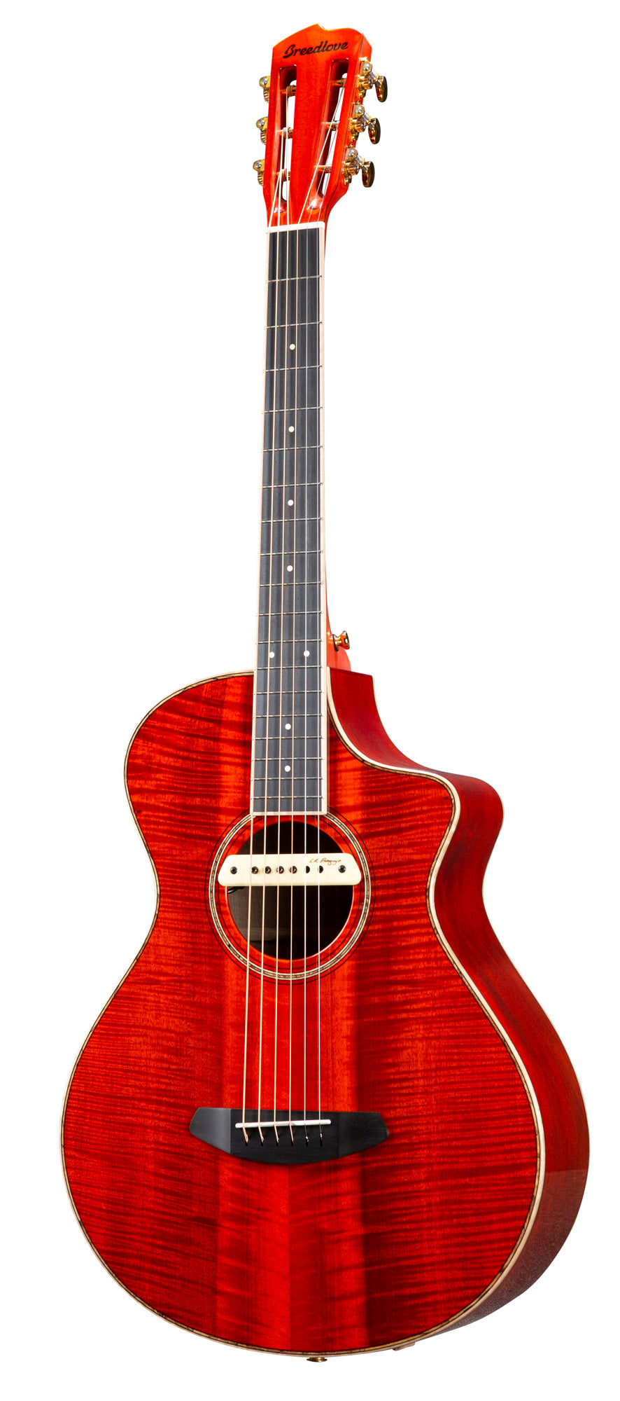 TB VINTAGE EDITION BLUES ORANGE CONCERTINA M1, table myrtlewood massif, f/e myrtlewood massif, EQ LR Baggs EAS VTC, étui, orange