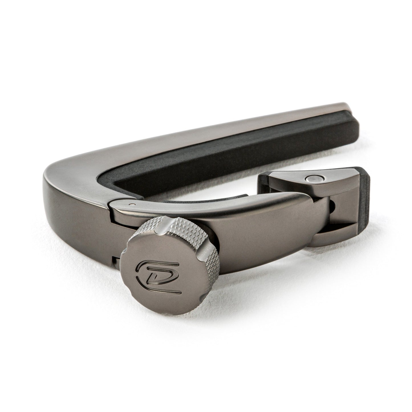 Capodastre Pivot'Capo pour guitare folk et électrique, manche bombé, système breveté de pivot, molette de serrage