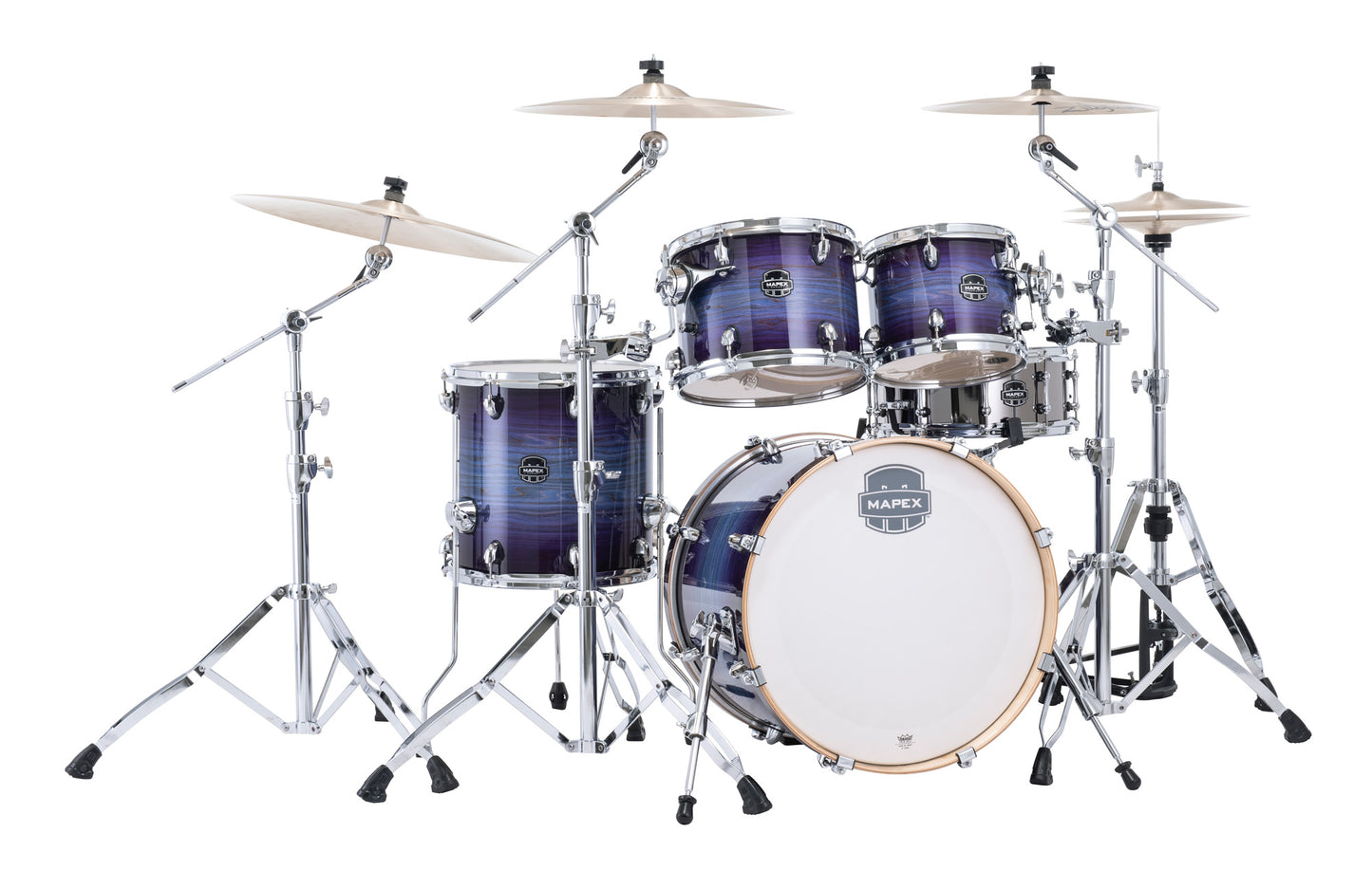 Batterie Mapex Armory fusion 5 fûts, bouleau et érable, sans accessoires, Night Sky Burst
