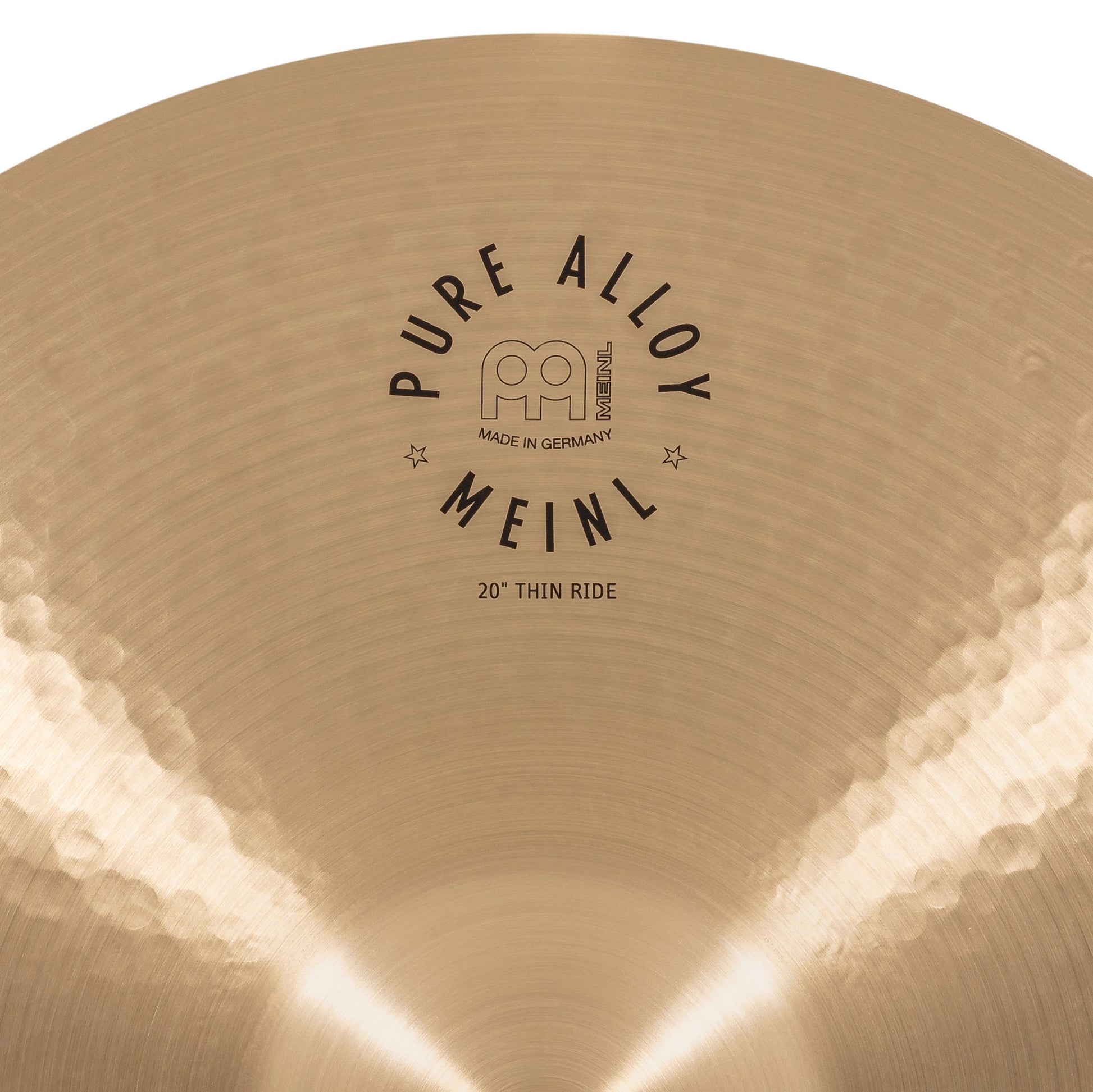 Thin Ride 20" Meinl Pure Alloy fini traditional martelé