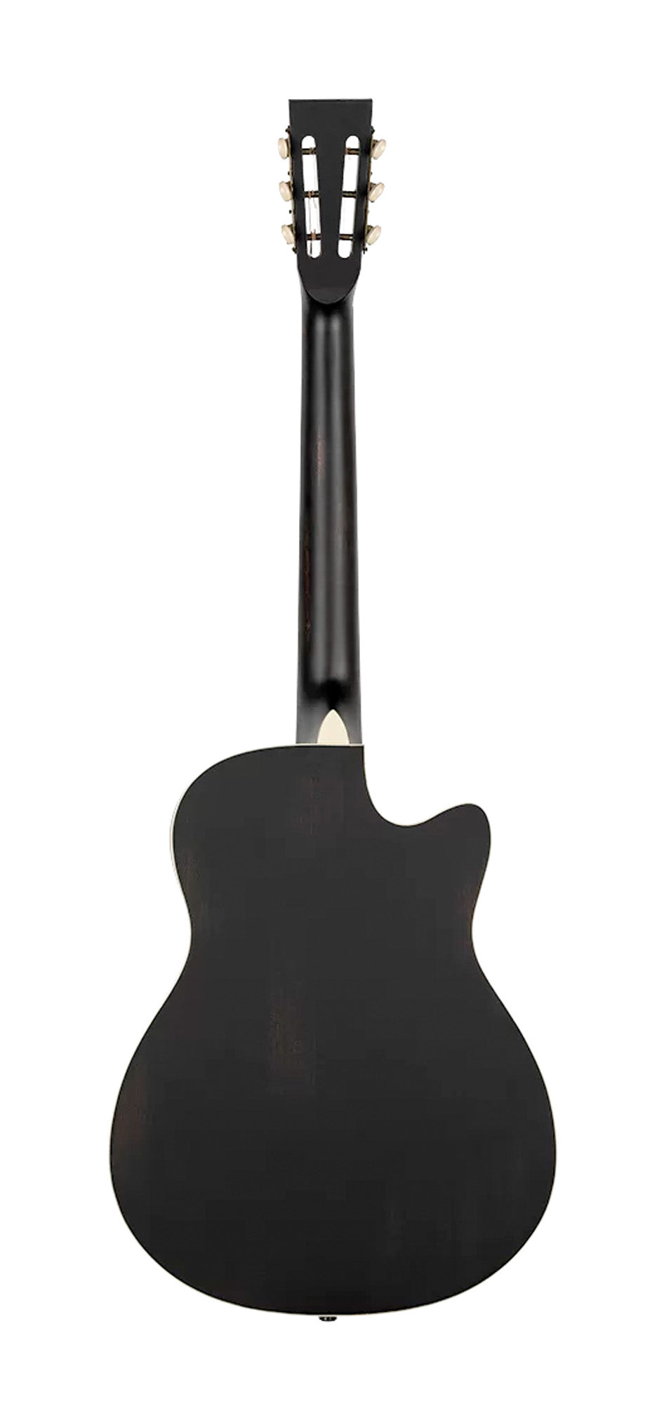 RRG40CE, pan coupé, table acajou, f/e acajou, manche acajou, touche blackwood, micro Lipstick, noir satiné, gaucher