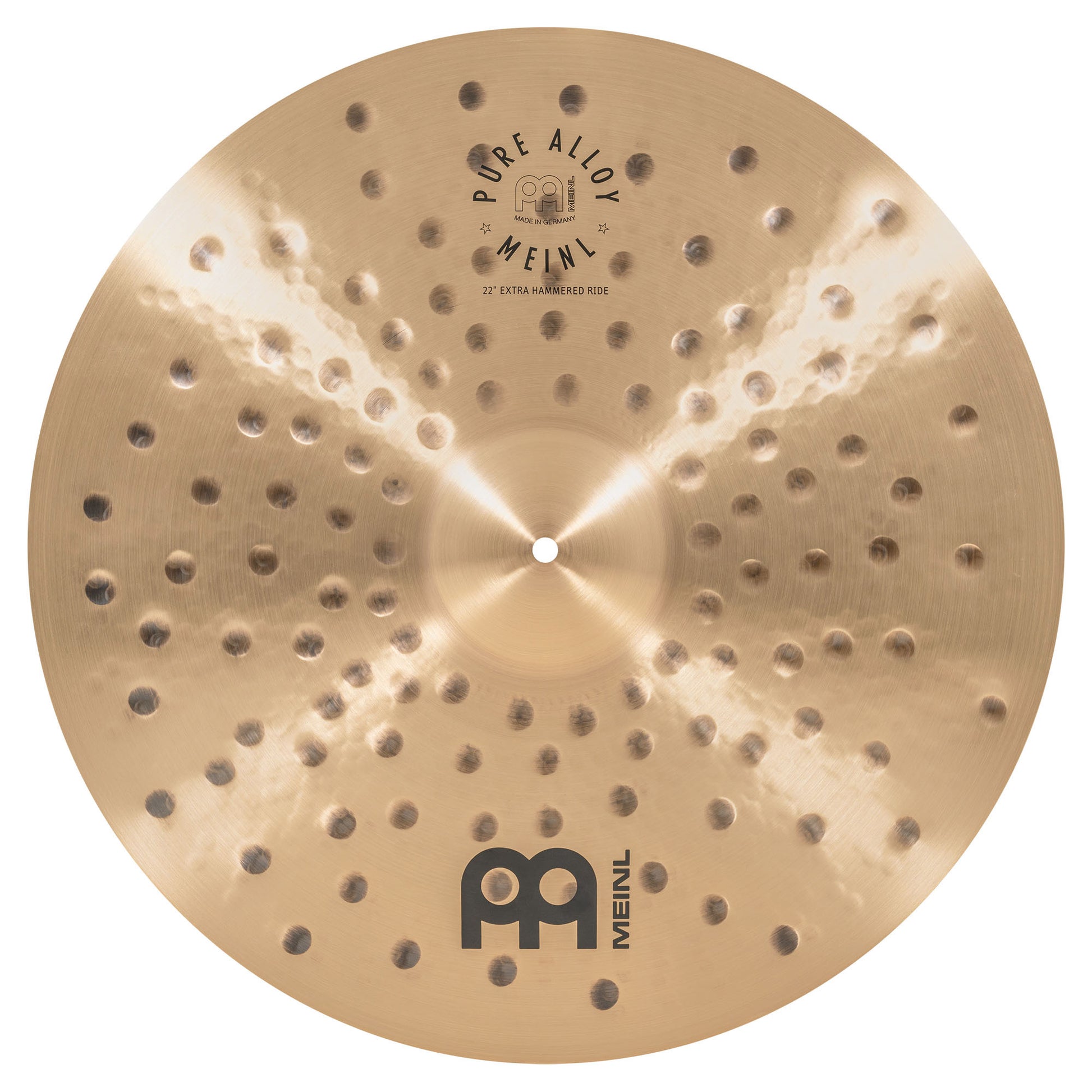 Ride 22" Extra Hammered Meinl Pure Alloy fini traditional martelé