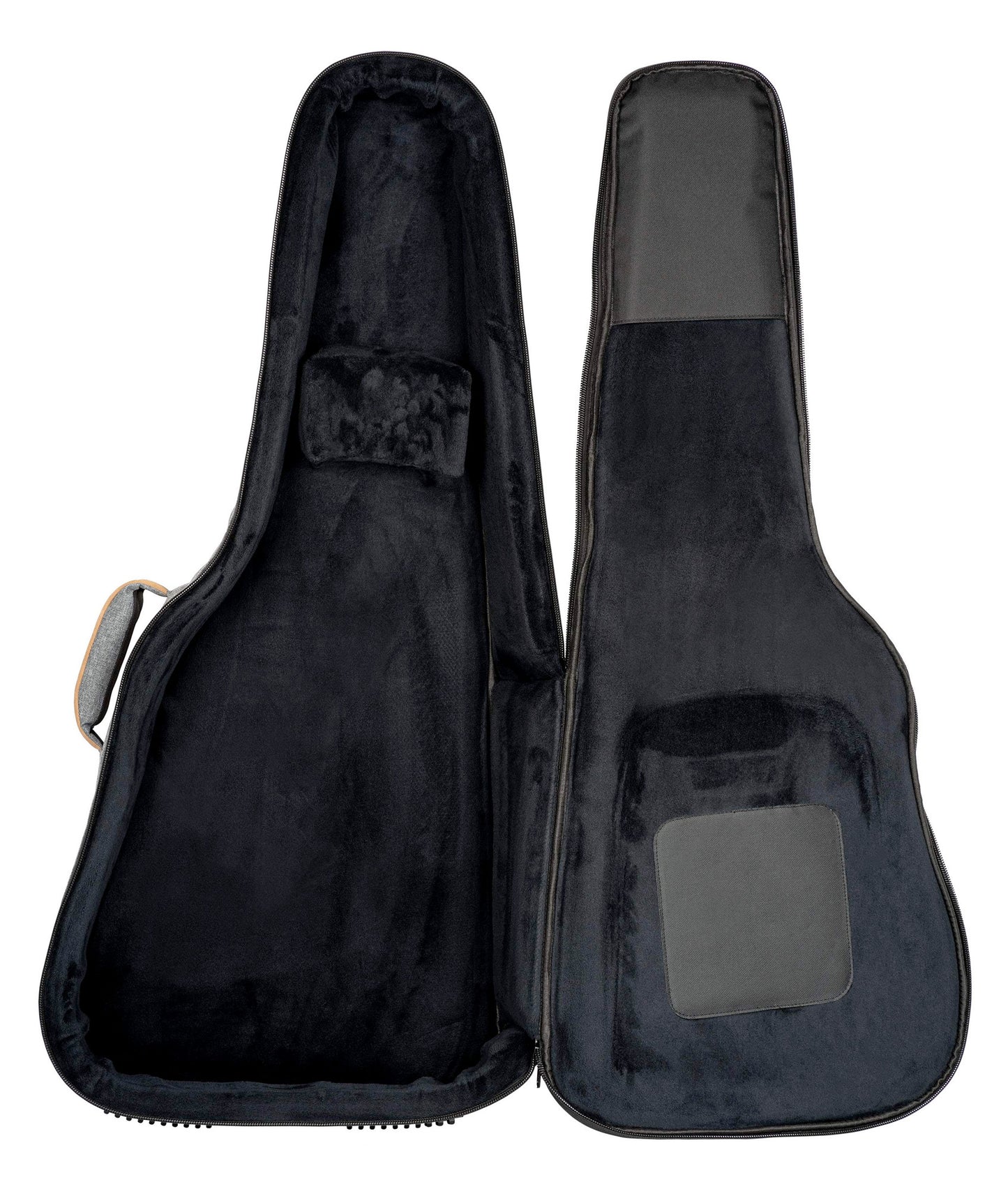 OGBDN-DLX-GY, housse Deluxe pour dreadnought, coton résistant et déperlant, rembourrage intérieur 20mm, 2 poches, noir