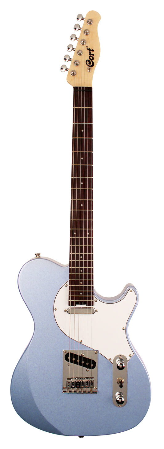 MS Classic TC, corps frêne, manche érable dur, touche jatoba, micros simples Manson, blue ice metallic