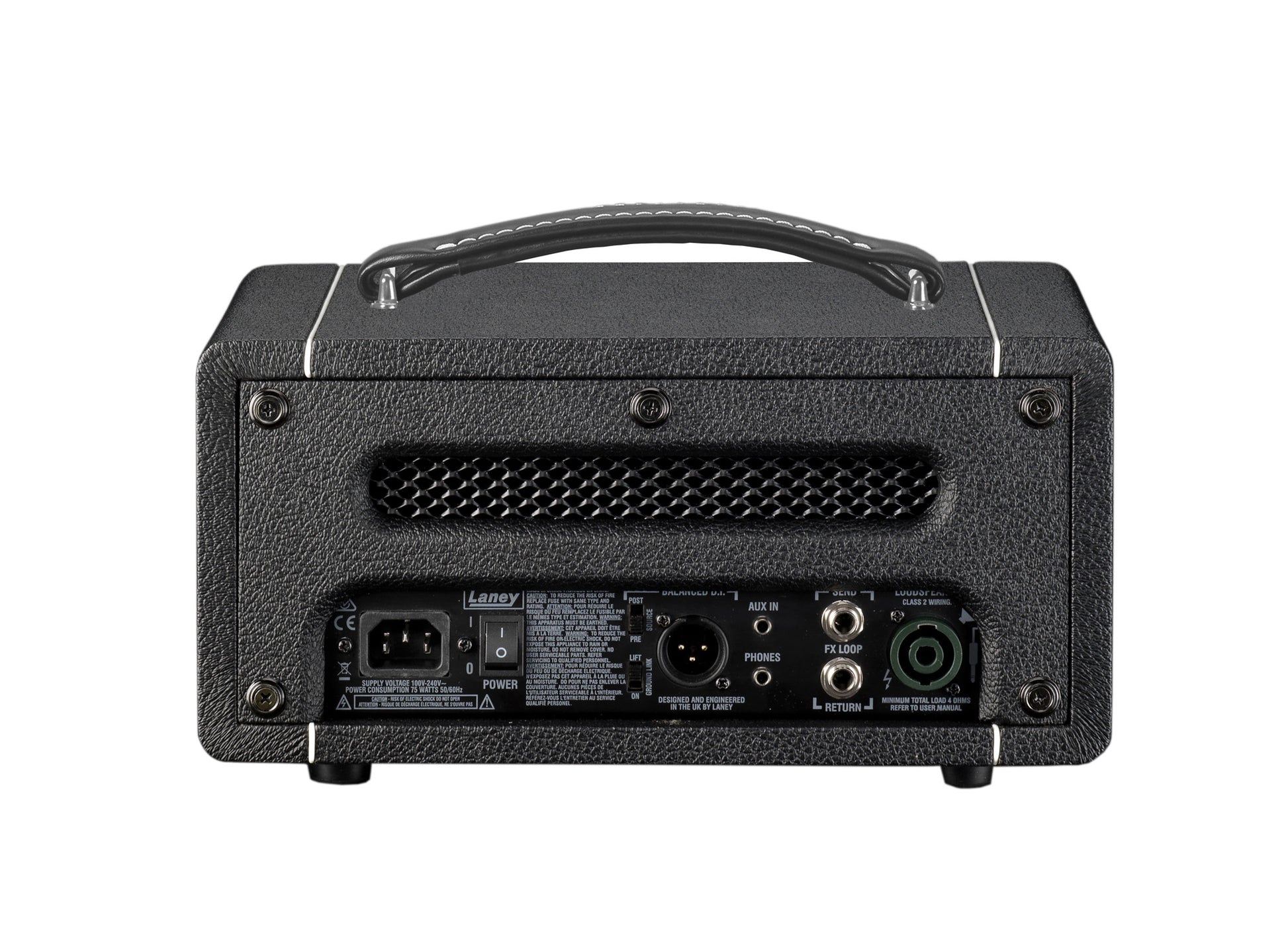 Tête basse amplifiée DB200H, amplification 200W Class D, pré-amplification type lampe et transistor, 2 canaux, noir