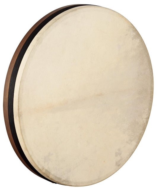 Tar Artisan 18"x2.5", hévéa, peau chèvre sélectionnée, accordage interne, emplacement pouce, chanfrein spécial, Walnut Brown
