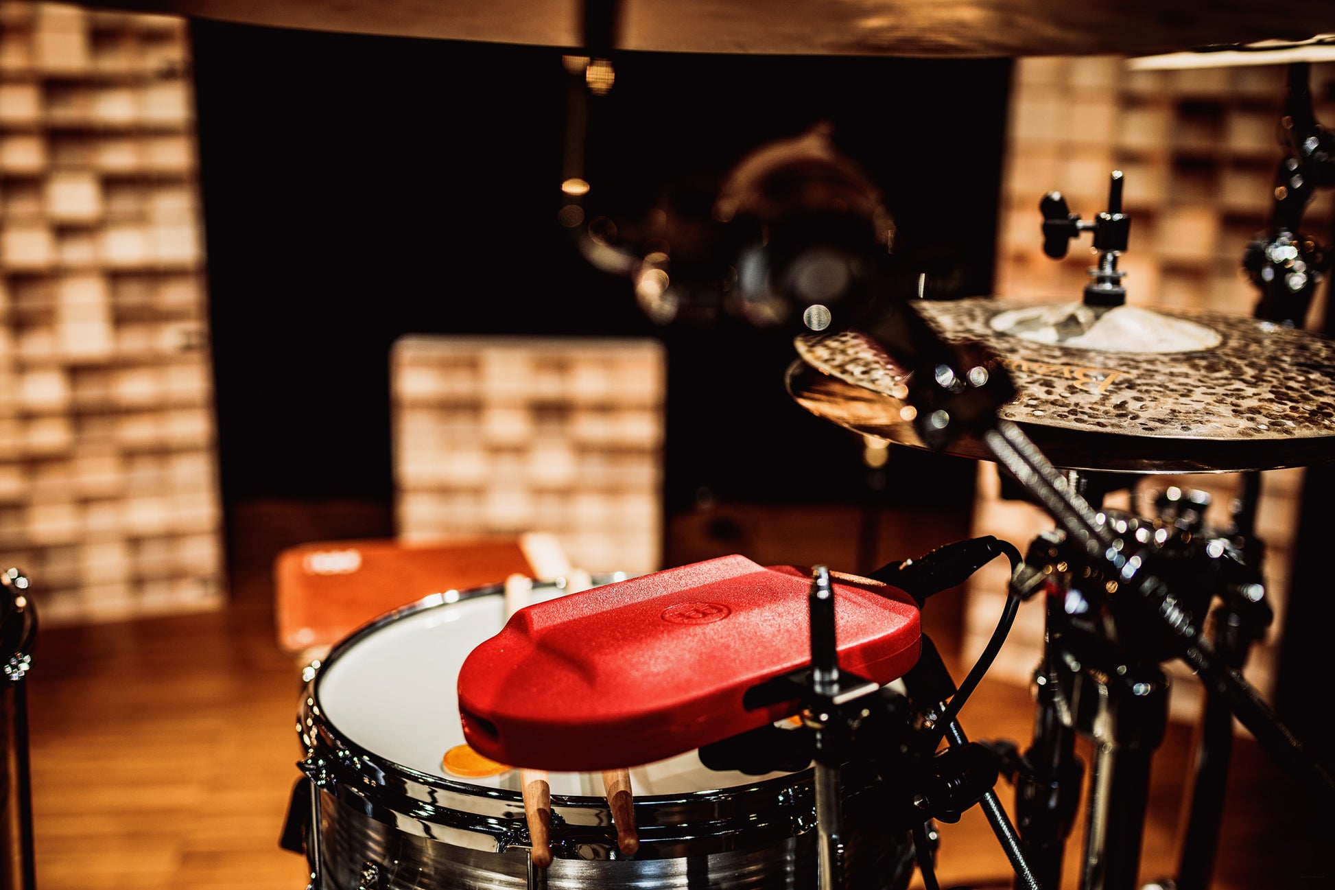 Block percussion Meinl, polyéthylène, aigu, avec attache, rouge