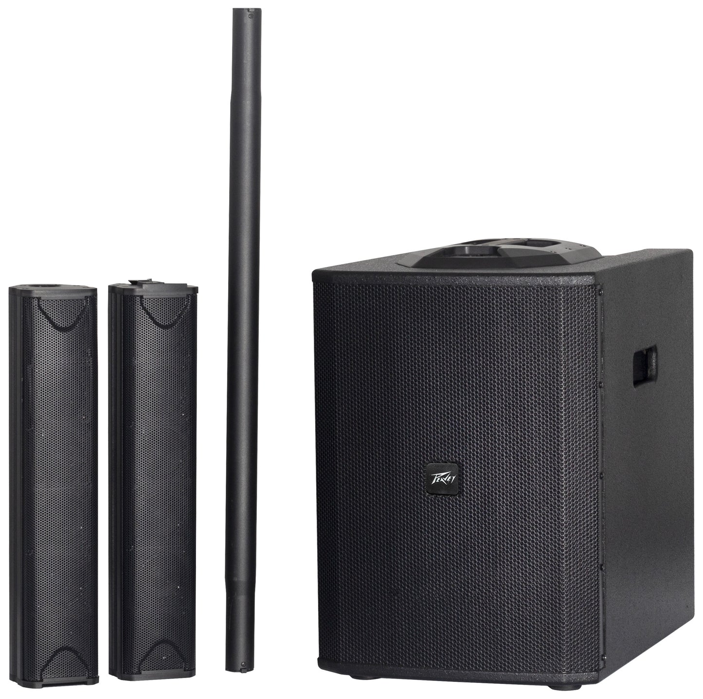 Système de sonorisation 1200W, table de mixage 6 canaux, Bluetooth, subwoofer 12", sac de transport inclus, noir