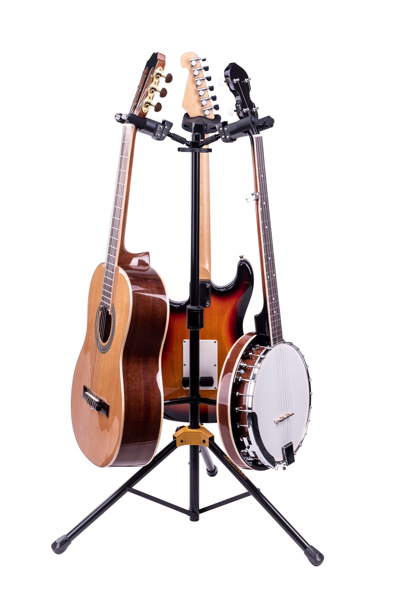 Support d'exposition conçu pour supporter trois guitares, nouveau système AGS, système NINA, remplace le modèle GS432B