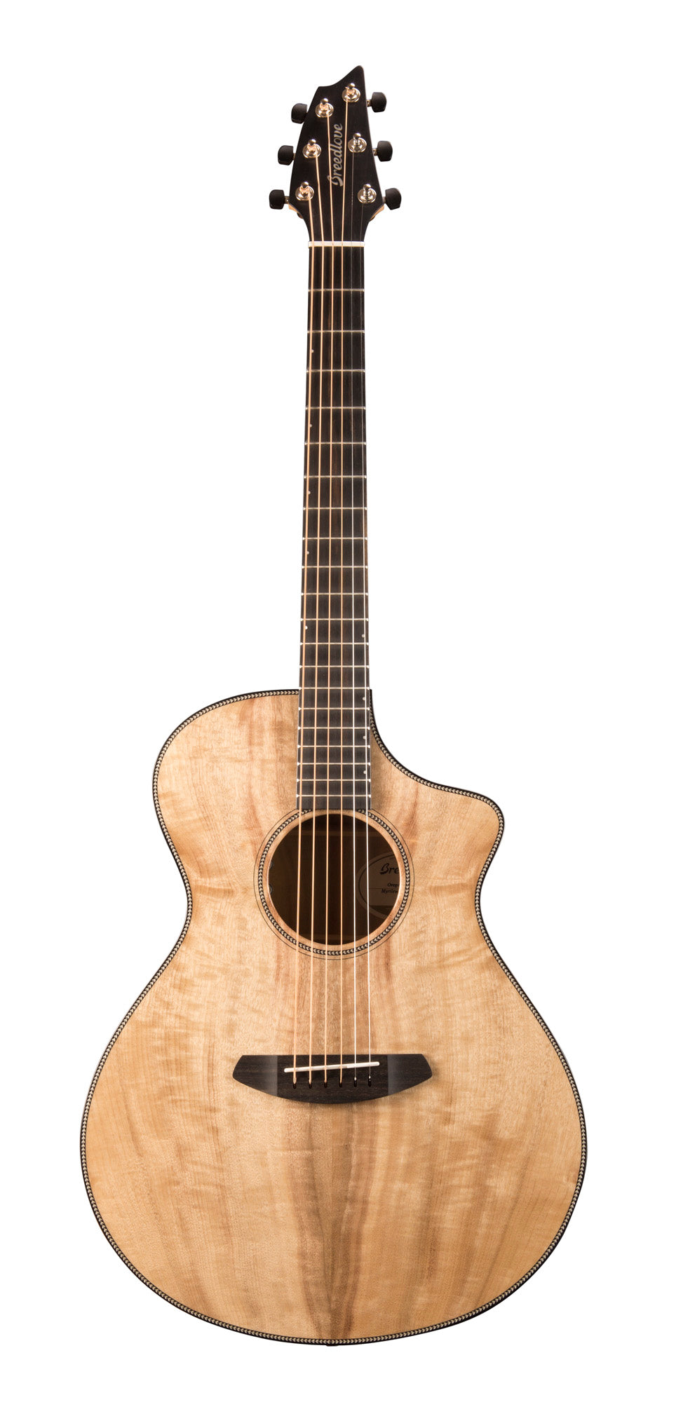 OREGON CONCERT CE MYRTLEWOOD, thinline, table myrtlewood massif, f/e myrtlewood massif, EQ LR Baggs EAS VTC, étui, naturel