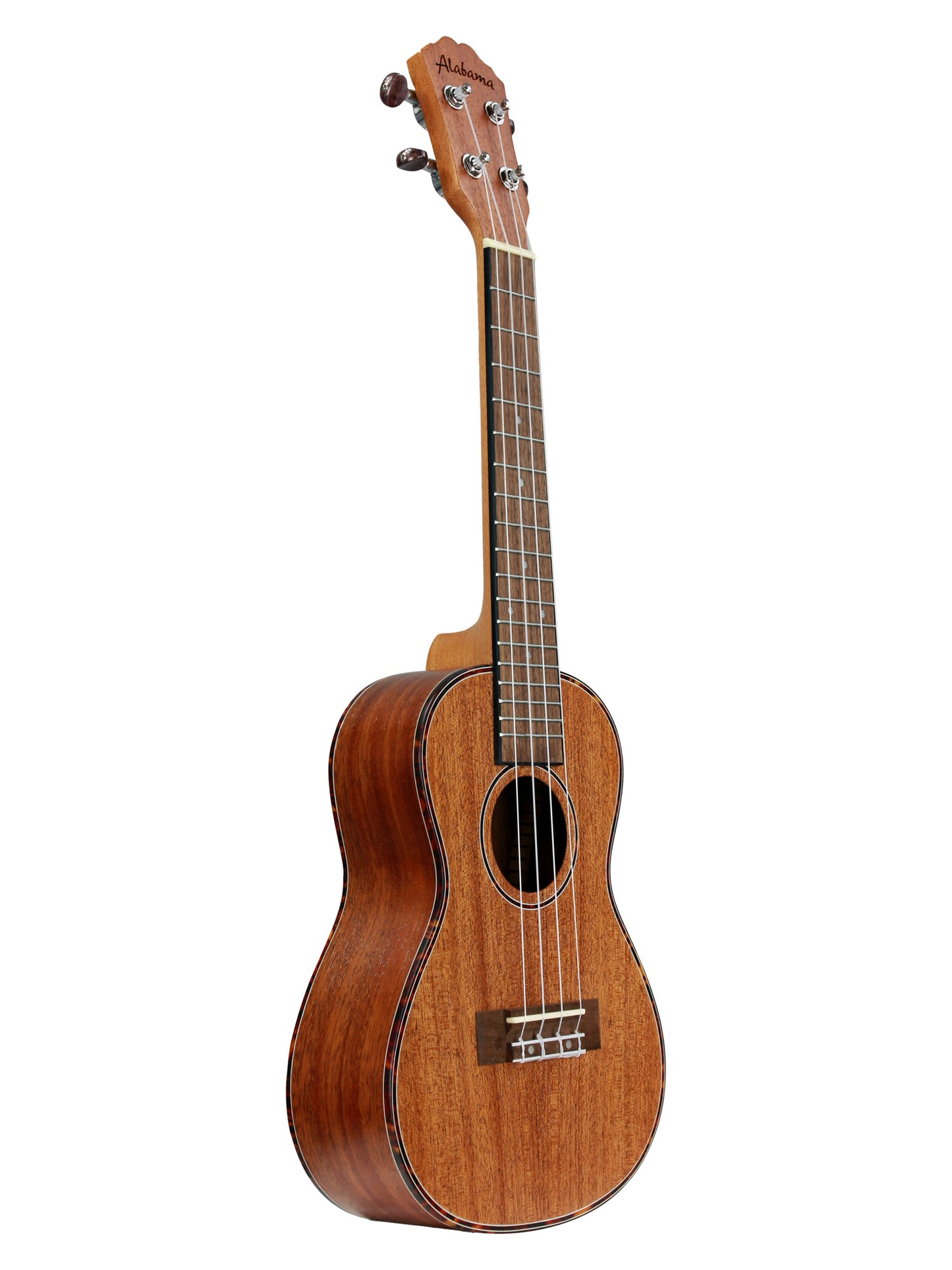 Ukulélé Concert, table acajou, fond & éclisses acajou, manche okoume, touche & chevalet noyer, cordes Aquila, housse, naturel