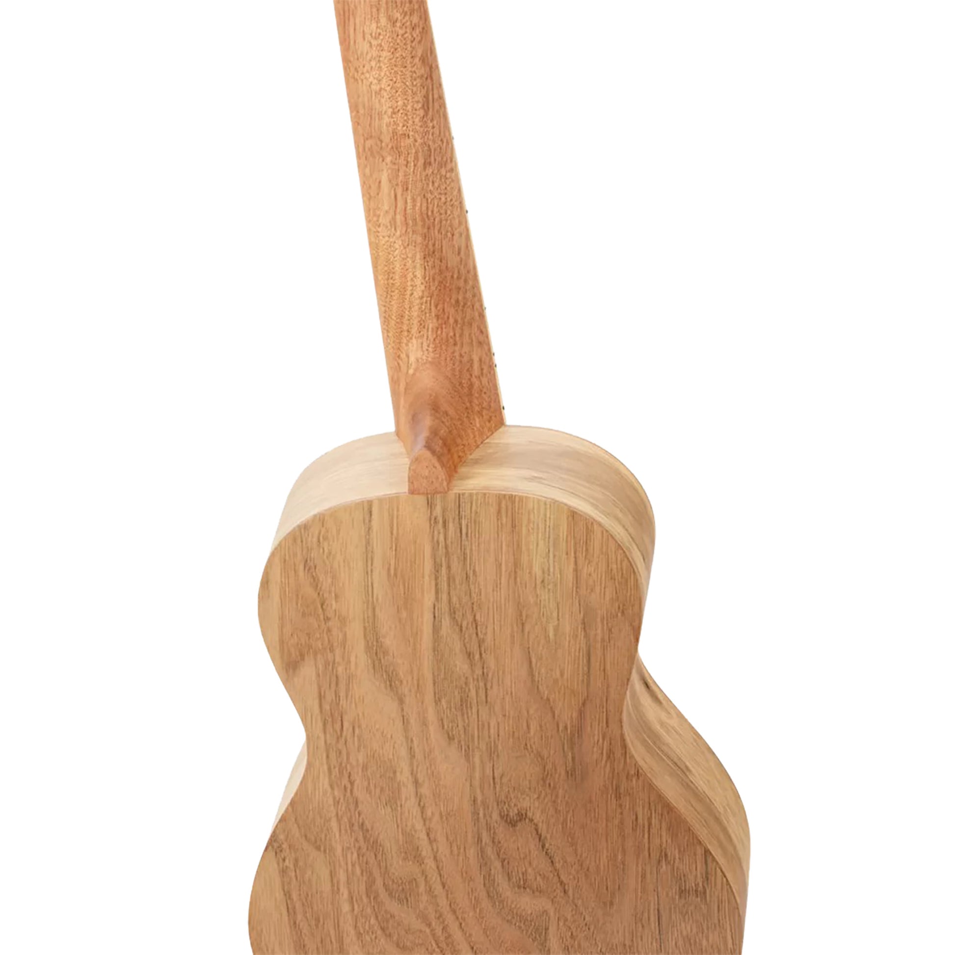 RUAR-BI, modèle Concert, table épicéa avec motif custom, fond & éclisses catalpa, manche nato, motif"oiseaux" satiné