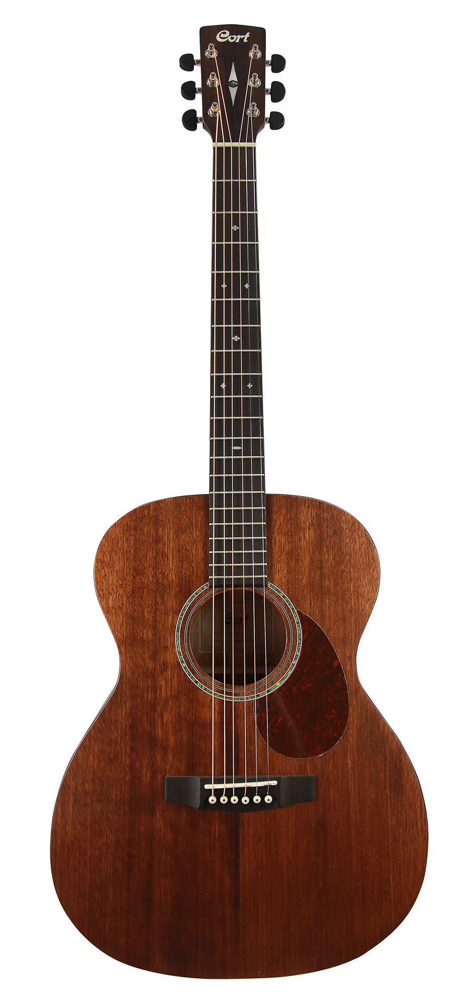 L450O, forme Orchestra Model, table acajou massif, fond acajou massif, éclisses acajou, sillet de tête 45 mm, naturel satiné