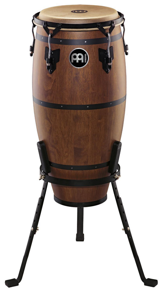 Quinto 10" Cubano Retro, hévéa, 71 cm, peaux buffle, cercles TTR 5mm, accastillage noir poudré, support panier