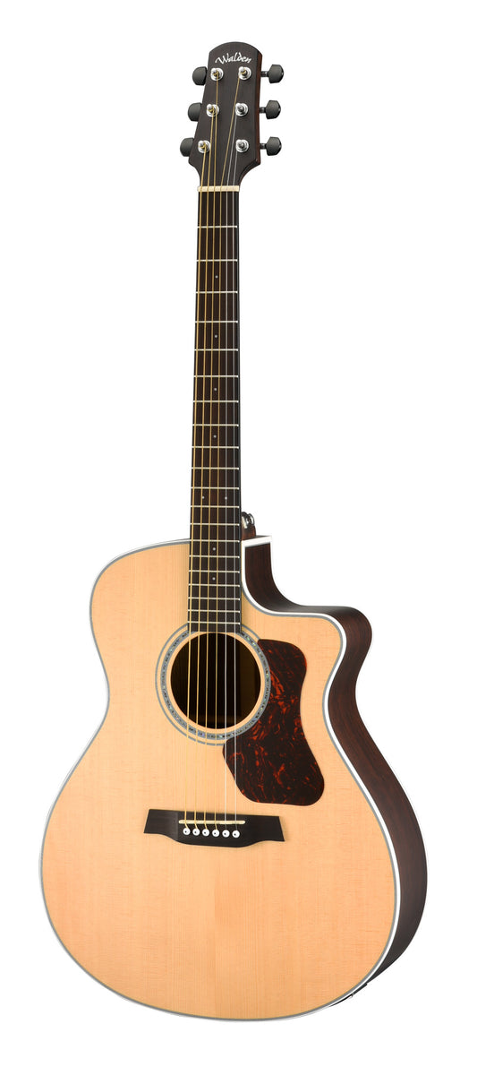 G803CEW, forme GA pan coupé, table cèdre massive, fond et éclisses ovangkol massifs, EQ Fishman Presys II, naturel satiné