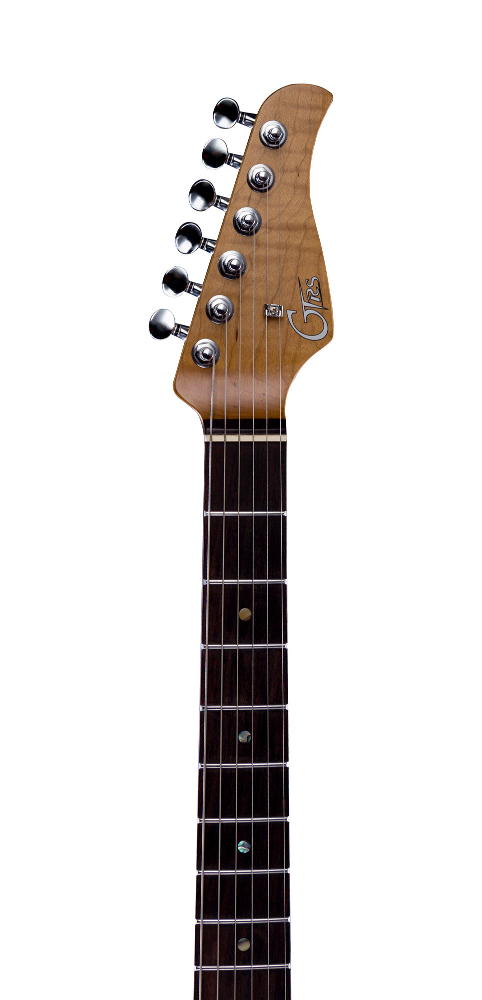 GTRS P800, corps aulne, manche érable flammé torréfié, touche palissandre, micros et processeur GTRS, fiesta red