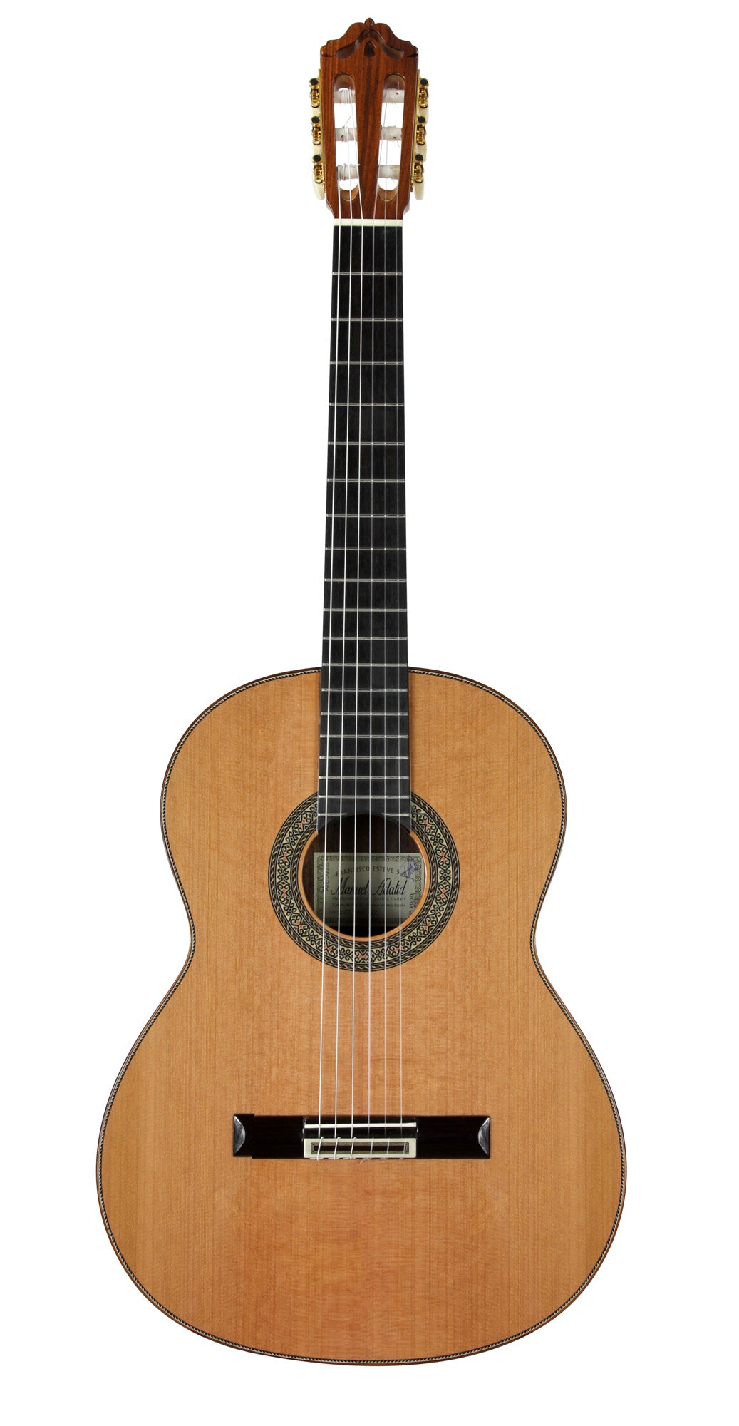 MOD.12, table cèdre massif, f/e palissandre massif, manche cèdre avec insert fibre de carbone, touche ébène, soft case