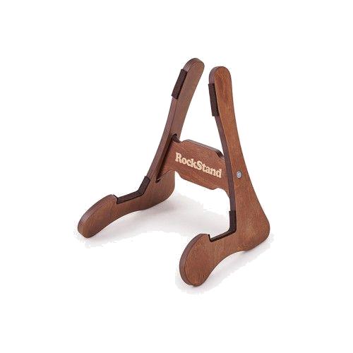 Rockgear A-Frame Stand in Birch Wood for Electric Guitar, Dark Brown