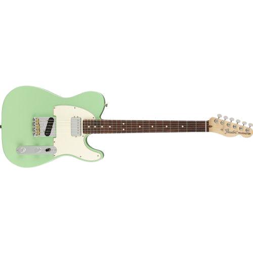 Fender American Performer Tele with Humbucking, Satin Surf Green, RW (Reverse Wound)