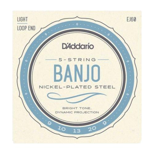 D'Addario EJ60 Banjo 5-string 9-20 Light