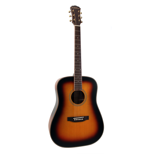 Freshman guitar, folk, SONGDTSB, dreadnought, sunburst