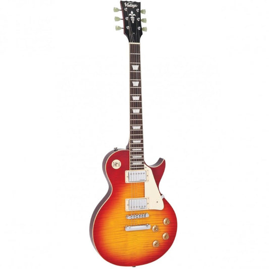 Vintage Electric Guitar V100CS Reissued Cherry Sunburst