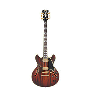D'ANGELICO Deluxe Mini DC Satin Brown Burst